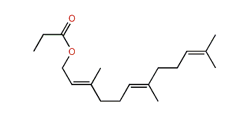 (E,E)-3,7,11-Trimethyl-2,6,10-dodecatrienyl propionate